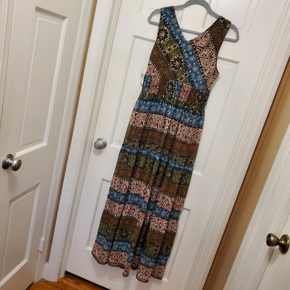 NWT Chris McLaughlin Print Tiered Midi Dress Size 6 - Picture 10 of 16